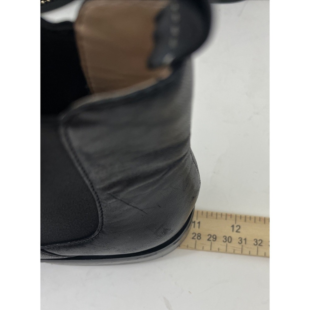 Coach Women Nichole Bootie Size 9 Gold Studded Chelsea Coach Name on Toe - Picture 14 of 15